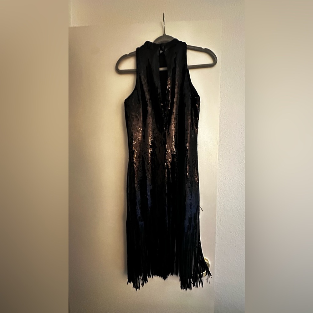 Zara Black size small sequence dress.